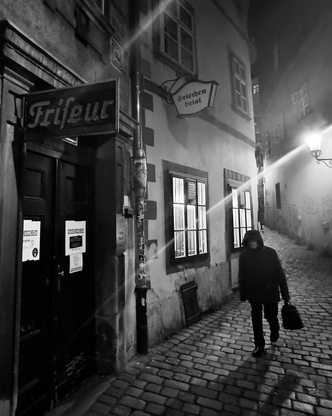 Darkness in the city.